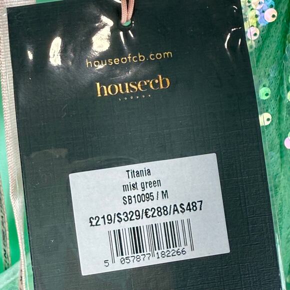 House of CB Mint Sequin Maxi Dress - Picture 9 of 12